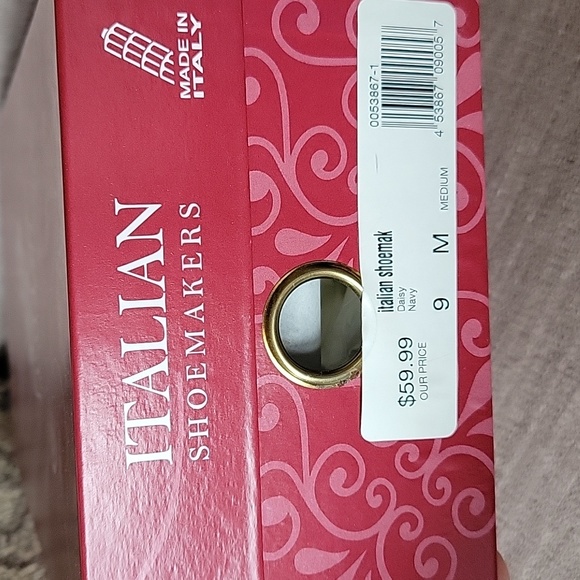 Italian Shoemakers Navy Wedge - Picture 5 of 5